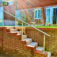 Système de balustrade en acier inoxydable DF, très vendu, pour escaliers/balcons, avec poteaux de garde-corps en verre et système de garde-corps de terrasse