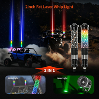 Lampe LED laser 2-en-1 de 2,2 pouces, contrôle par application et interrupteur à bascule, étanche, pour VTT