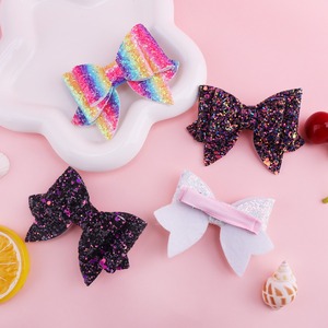 กิ๊บติดผมรูปโบว์แวววาวสีสันสดใสสไต<span class=keywords><strong>ล</strong></span>์เกาหลีใหม่1ชิ้นสำหรับเด็กผู้หญิงกิ๊บติดผมวินเทจอ่อนหวาน<span class=keywords><strong>ล</strong></span>ะเอียดอ่อนเครื่องประดับตกแต่งผมเด็กน่ารัก - Product Image 2