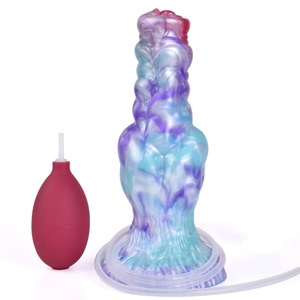 Producto YOCY de Alta Durabilidad, Modelo de Silicona de Dragón de Fuego y Dragón de Hielo, Simulador de Pene Animal con Eyaculación, para Masturbación Femenina - Product Image 1