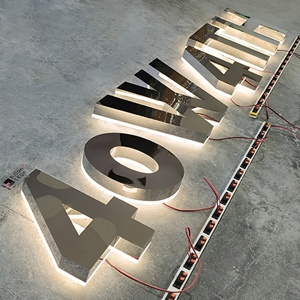Custom Business Logo Metal Acrylic Backlit Sign Outdoor Channel Letter Led Electronic 3D Signs Interior Exterior Signage - Product Image 3