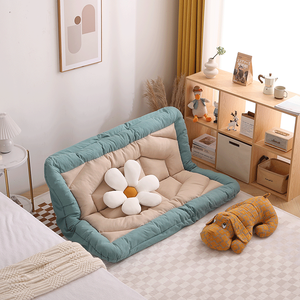 Canapé-<span class=keywords><strong>lit</strong></span> <span class=keywords><strong>double</strong></span> modulable rempli d'éponge personnalisable avec dossier réglable pour la vie - Product Image 6