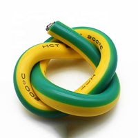 1*16 mm2, cable de cobre aislado Flexible único, verde/amarillo, estañado, resistente a los rayos UV, PVC, modelo RV, Cable de tierra de un solo núcleo