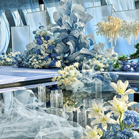 Centre de table en fleur de lotus en organza de soie fait main sur mesure pour mariage, Saint-Valentin, événements, accessoires, installation artistique