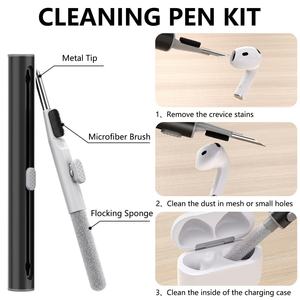 Étui <span class=keywords><strong>de</strong></span> protection en silicone pour <span class=keywords><strong>Airpods</strong></span> 4 <span class=keywords><strong>avec</strong></span> kit <span class=keywords><strong>de</strong></span> nettoyage, stylo et mousqueton anti-perte, compatible <span class=keywords><strong>avec</strong></span> les <span class=keywords><strong>Airpods</strong></span> Pro 3 et 2 - Product Image 2