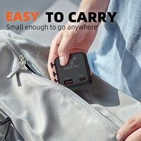 Worldplug - Adaptador de Viaje USB PD QC de 20 W, Tamaño Mini, Adaptador Universal Internacional con 1A1C