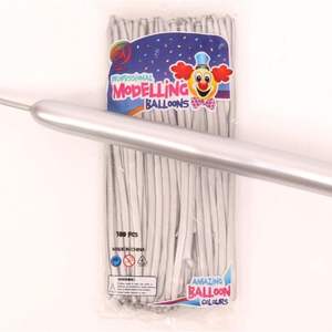 Globos Profesionales para Modelar, Color Morado Cromado, 100 Unidades, para Fiestas Infantiles - Product Image 6