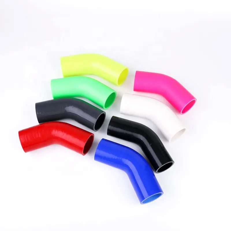 Tuyau en silicone de couleur de taille personnalisée 4 plis d'admission standard intercooler turbo radiateur connecteur automobile tuyau en caoutchouc de silicone