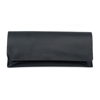 Étui et sacs d'emballage pour lunettes de soleil, lunettes de vue, lunettes optiques, en cuir noir épais, surdimensionné, de luxe, avec aimant