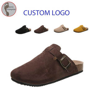 2023 erkekler ve kadınlar deri kapalı açık terlik katır Bio Toe mantar takunya slaytlar konfor ile ayakkabı tabanlığı kaplaması - Product Image 1