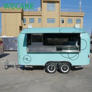 Wecare mobile concession trailer fully equipped fast food truck trailers with full kitchen