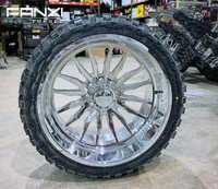 Jantes forgées FANXI 22X12 24x14 8x170 6x135 pour Ford F150 F250 26x16 26x14 8x180 pour Chevrolet GMC 2500 avec enjoliveurs flottants personnalisés