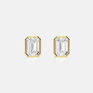 Designer Lab Grown Diamond Stud <b>Earrings</b> Round Brilliant Cut 925 Sterling <b>Silver</b> Elegant Jewelry for Women Daily Wear - Product Image 5