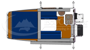 2023 personnalisé pour Ecocampor pick-up avec auvent Ute étanche en aluminium vente sur camion camping-car avec <span class=keywords><strong>caravane</strong></span> Pop up pour camping-car - Product Image 4