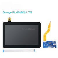 Hot Orange Pi papan pengembangan PI4/4B/4 LTS, 10.1 inci 800x1280 TFT LCD layar sentuh, oranye panas cocok untuk PI4/4B/4 LTS