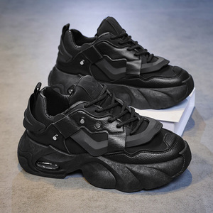 Chaussures d'été unies grande taille pour hommes, style transfrontalier, tendance <span class=keywords><strong>TikTok</strong></span>, nouvelles chaussures de papa, sportives, polyvalentes et très prisées - Product Image 4