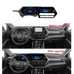 12.3 inch car digital cluster for Toyota Highlander 2022-2023 360 panorama car DVD player for Highlander