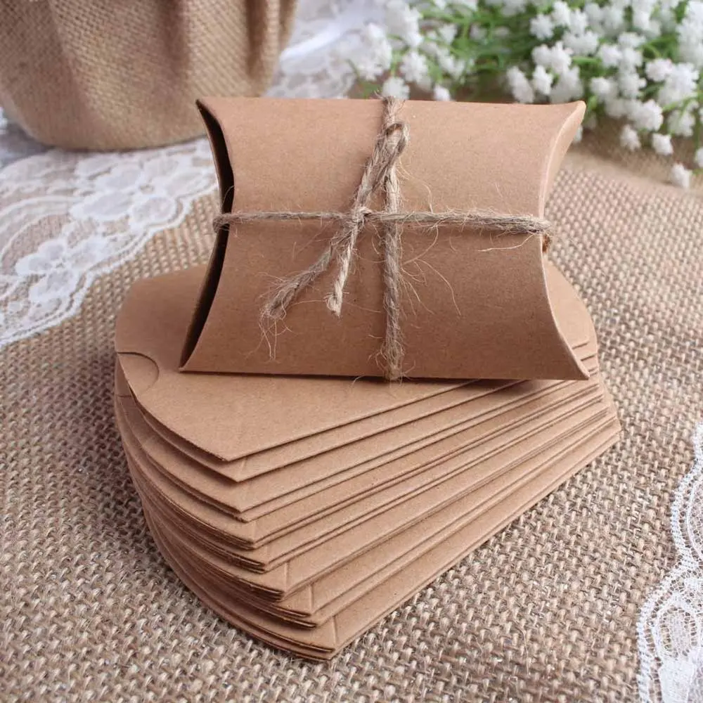 Ourwarm saco de presente 50 peças, saco de presente estilo novo de papel de doces e de casamento