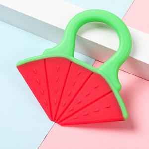 <span class=keywords><strong>Mordedor</strong></span> de Silicona Suave para Bebés, Certificado ISO9001, Diseño de Frutas, Moldeador de Dientes, Boca Ancha, Color Personalizable, Unisex, Venta al Por Mayor - Product Image 5