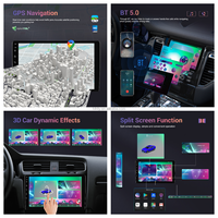 Autoradio Android Hikity Qualcomm 8 cœurs 4+64 Go 7/9/10 pouces Écran tactile QLED 4G LTE Carplay Android Auto GPS Wifi DSP Ventilateur de refroidissement