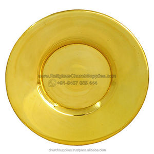 เชิงเทียนทองเหลืองแท้ขอบโค้ง รุ่น P-1003 - Product Image 2