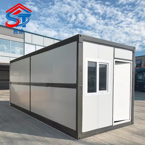 <span class=keywords><strong>Maison</strong></span> préfabriquée pliable 20 pieds, conteneur plat, <span class=keywords><strong>maison</strong></span> habitable moderne, maisonnette isolée en acier, camping, personnalisable OEM ODM, vente en gros - Product Image 1