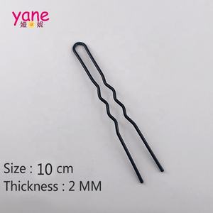 クラシックなヘアスタイリングツール、大きなサイズと厚いボビーピンでヘアモデリングが可能なU字型ヘアピン - Product Image 6