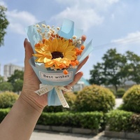 Buket Bunga Sabun Mawar Aksesoris Baby's Breath Bunga Buatan Hadiah Hari Guru Kerajinan Bunga Buatan Tangan Kotak Kado