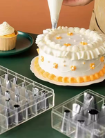 Embouts de décoration de gâteaux réutilisables en acier inoxydable, plus de 20 pièces, embouts de pâtisserie en forme de cône, non toxiques, écologiques, ustensiles de cuisine