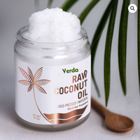 Minyak Kelapa Mentah Private Label Extra Virgin untuk Perawatan Kulit, Rambut, dan Tubuh, Minyak Pijat Kelapa
