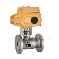Vanne à bille électrique en acier inoxydable BQ941F-16P CF8 CF3 CF8M CF3M, bride d'isolation de veste