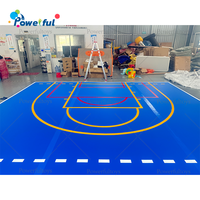 Terrain de sport gonflable personnalisé avec logo, terrain de basket-ball gonflable pour événements, camps et entraînements en salle de sport