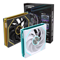 LOVINGCOOL Ventilateur RVB Super Nouveau Style avec Affichage RPM 240/360, Ventilateur Intégré Fonctionnel avec Long Écran Miroir pour Boîtiers PC d'Ordinateur