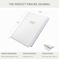 Prix usine personnalisé prière gratitude Journal journal livre femmes A5 taille cuir couverture planificateur fil couture reliure école utilisation