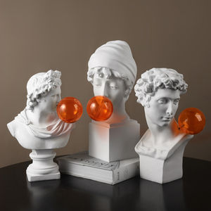 Creative Blow Bubbles Apollo Statue <strong>David</strong> <strong>Bust</strong> Ornamental - Product Image 2