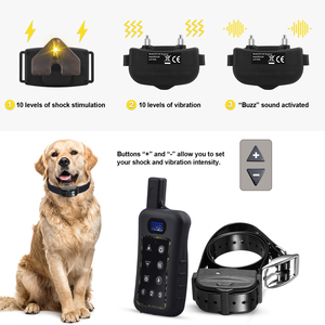Système de clôture électrique sans fil pour animaux de compagnie, rechargeable, étanche, clôture cachée en plastique, pour un maximum de 3 chiens, avec collier d'entraînement - Product Image 5