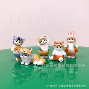 Giocattoli a Sorpresa in Plastica a Forma di Gatto con Cappuccio, Coniglio, Volpe, Koala, Cane, Panda per Giochi di Maternità - Product Image 2