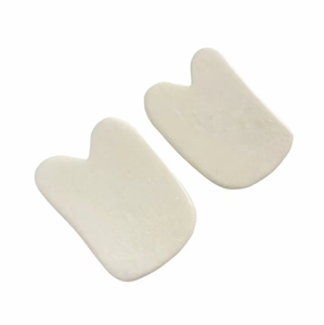 หินกัวซ่ารูปตัว Y หยกธรรมชาติสีขาวราคาไม่แพงสำหรับร่างกายและจมูก - Product Image 1