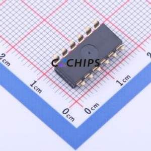 EM-06KP DIP Switch SMD-12P,6x15.2mm Switch Flat Toggle, Raised Type Single Pole Single Throw 6 2.54mm - Product Image 2