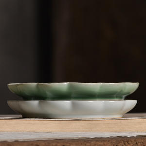 Bandeja de Cerámica para Estudiantes de Tai Chi, para Mezclar Tinta China con Diseño de Flor de Ciruelo, Paletas Kiln-Brother - Product Image 5