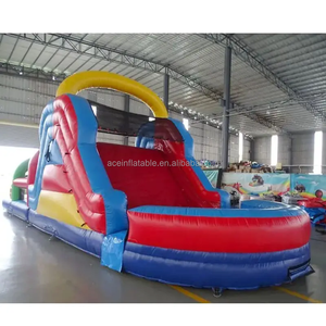 Gorila comercial para adultos y niños, Tobogán inflable para saltar, castillo hinchable, carrera de obstáculos inflable de 40 pies con piscina - Product Image 2