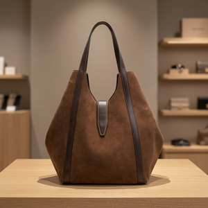 Sacs à main décontractés de luxe pour femmes en cuir véritable, fermeture éclair, doubles poignées, souples, imperméables, légers, durables et écologiques - Product Image 3