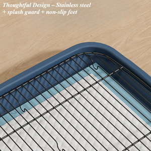 Multiple Colors Extra-large High <b>Fence</b> Multi-Size Iron Mesh Dog <b>Pet</b> Toilet Tray for Waste Disposal Cleaning Supply - Product Image 4