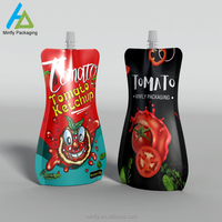 Minfly 10-100ML Mylar Plastique Emballage Alimentaire Impression Numérique Forme Spéciale Liquide Bec Poche Sacs pour Jus Vodka Bière Etc.