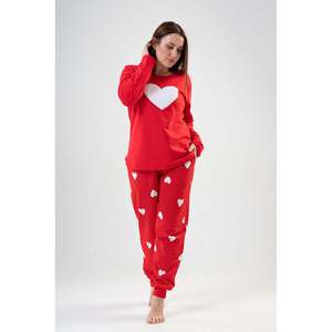 Conjunto de Pijama BAYAN XXL con Cuello Redondo y Manga Larga para Mujer, 2 Yardas, Bolsillo Ovalado, Ropa de Dormir con Puños - Product Image 3
