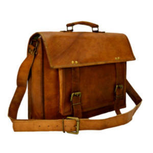 Sac pour ordinateur portable en cuir véritable marron pour homme, qualité supérieure, personnalisable, fait main, prix de gros - Product Image 3