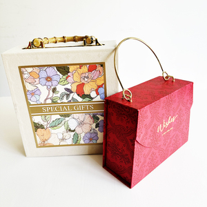 Boîte de rangement de luxe Kexin pour cadeaux, avec poignée métallique, logo en feuille d'or, fermeture magnétique, pour sérum de soin de la peau, vernis à ongles, huile - Product Image 1
