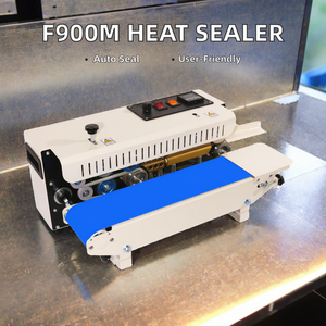 Mini-scelleuse électrique horizontale continue F900M pour sachets de café, chips, feuilles d'aluminium, sacs en plastique, machine à sceller le papier - Product Image 2