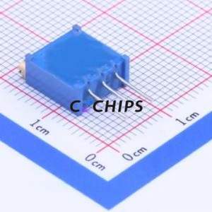 Resistencia Ajustable/Potenciómetro 3296W-1-203, Componente de Orificio Pasante (THT), Resistencia de 20kOhm 10% - Product Image 2