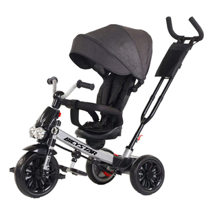 Yimei — tricycle pliable pour bébé 4 en 1, jouet musical, poussette, vélo avec canopée, pour bébé d'un an, vente en gros, 2021 Yimei - Product Image 6